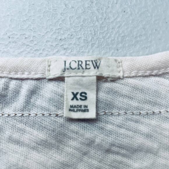 J CREW 32361 Ivory Gold Silk Asymmetrical Stripe Tank Top XS - Picture 6 of 10